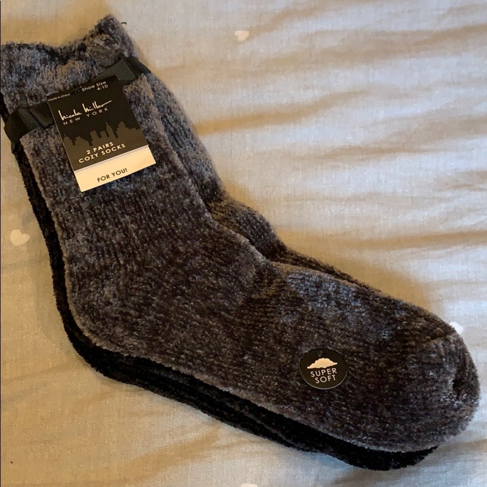 Brand new 2 pair fuzzy socks